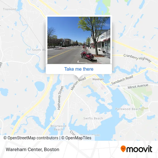 Wareham Center map