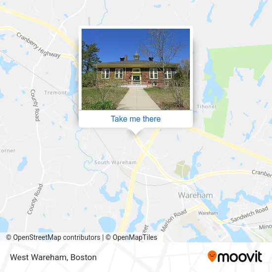 West Wareham map