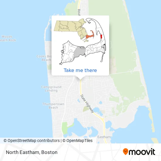 North Eastham map