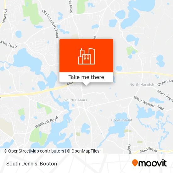 South Dennis map