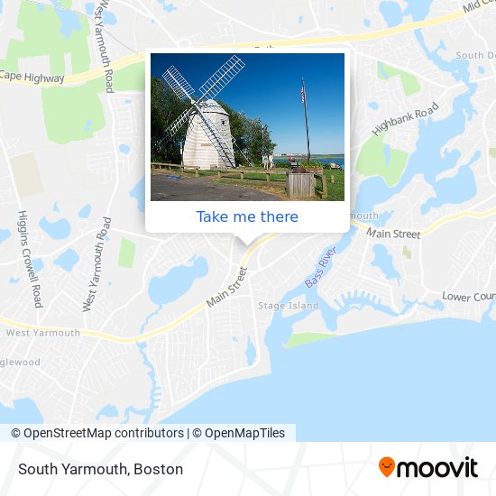 South Yarmouth map