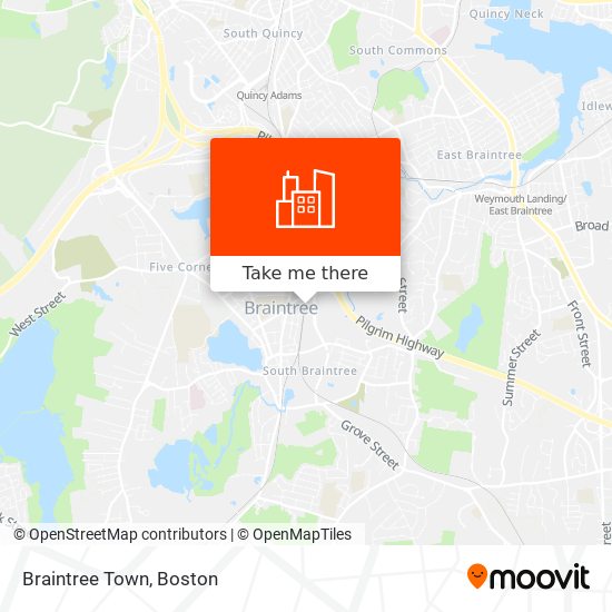 Mapa de Braintree Town