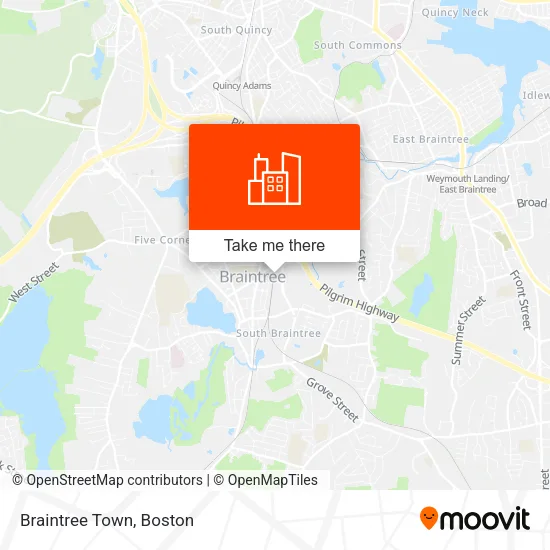 Braintree Town map