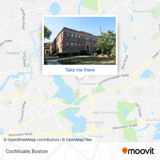 Cochituate map