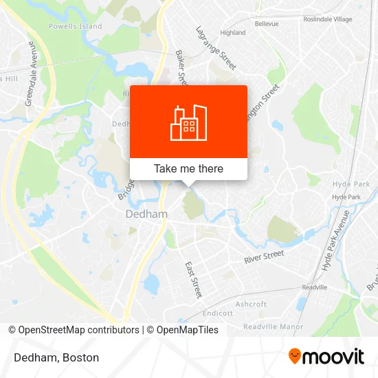Dedham map