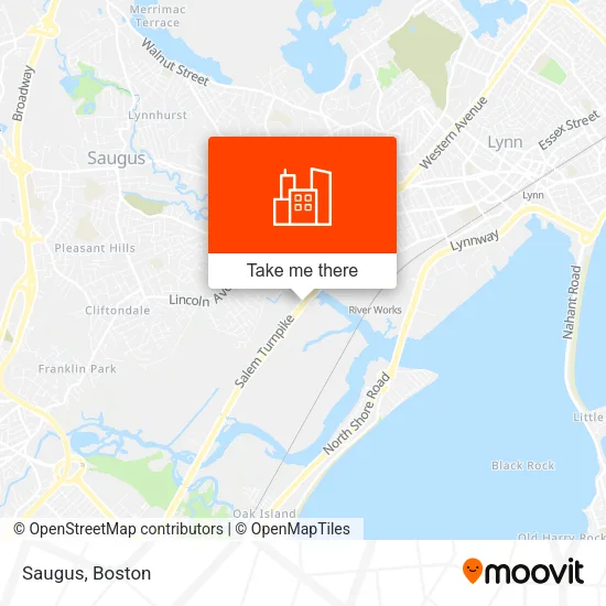 Saugus map