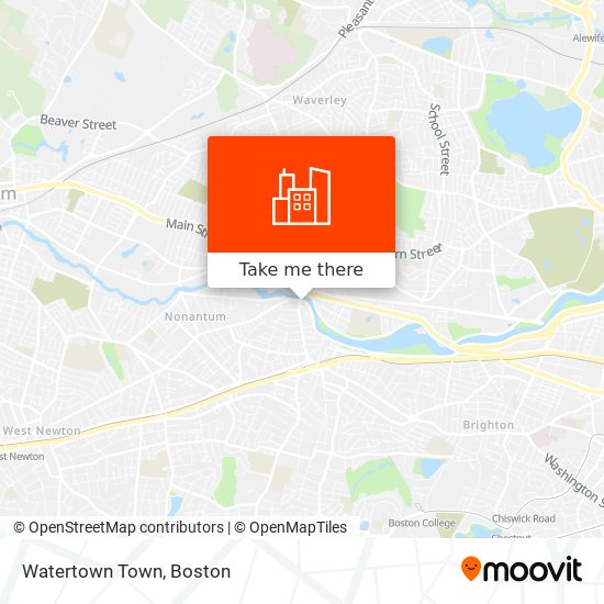 Mapa de Watertown Town
