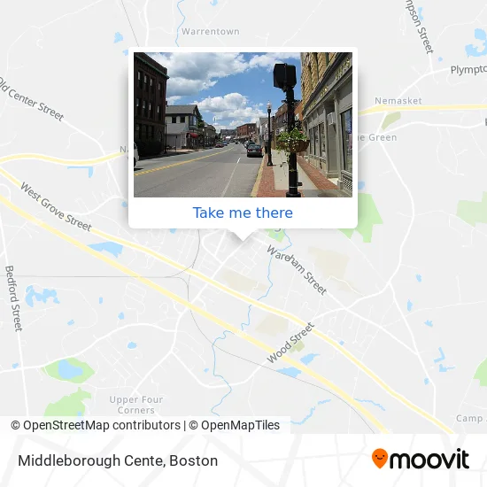 Middleborough Cente map