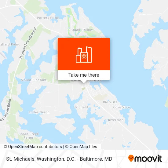 St. Michaels map