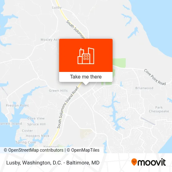 Lusby map