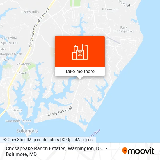 Chesapeake Ranch Estates map