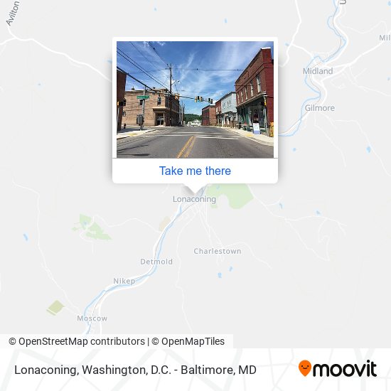 Lonaconing map