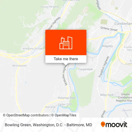 Bowling Green map