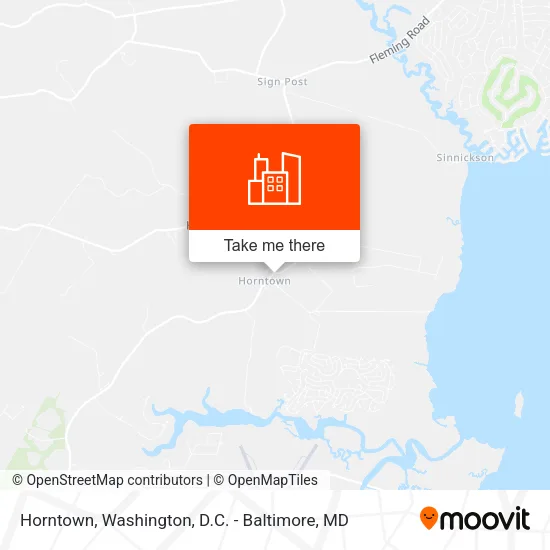 Horntown map