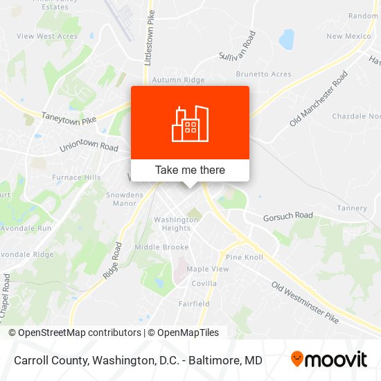 Carroll County map