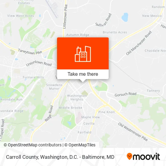Carroll County map