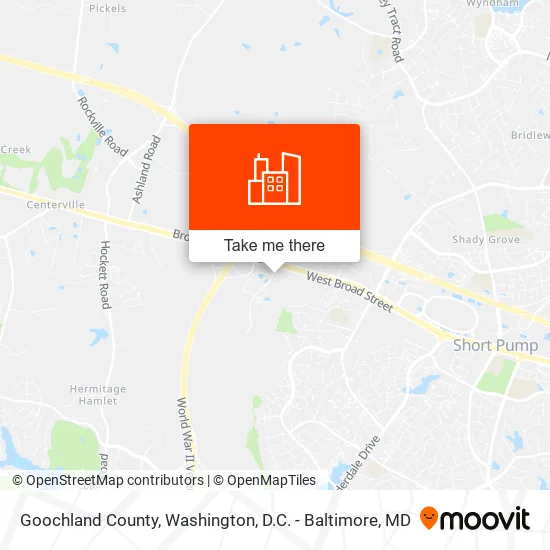 Goochland County map