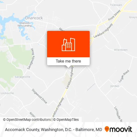 Accomack County map