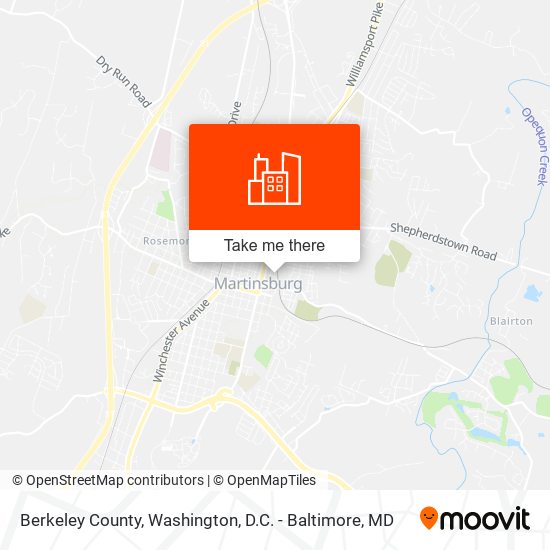Mapa de Berkeley County