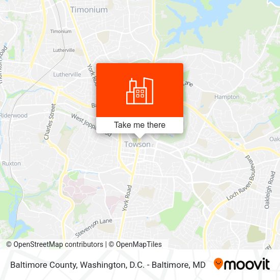 Baltimore County map