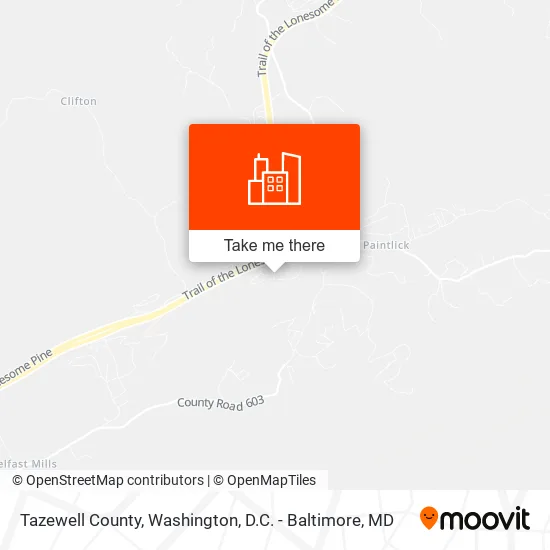 Tazewell County map