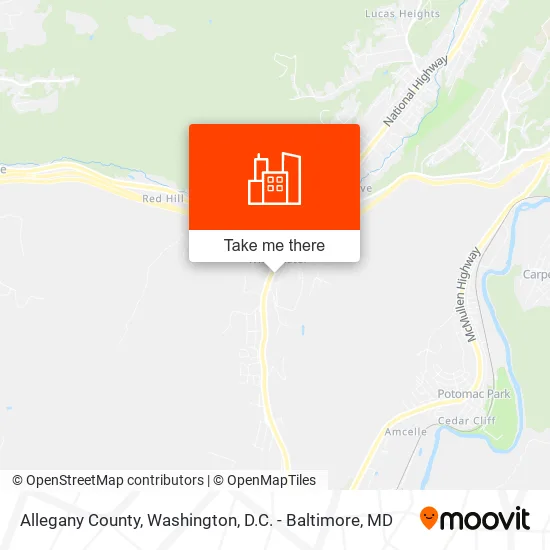 Allegany County map