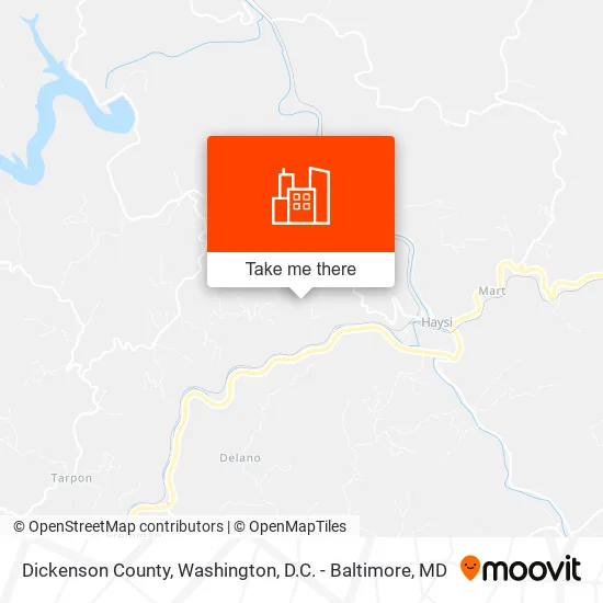 Dickenson County map