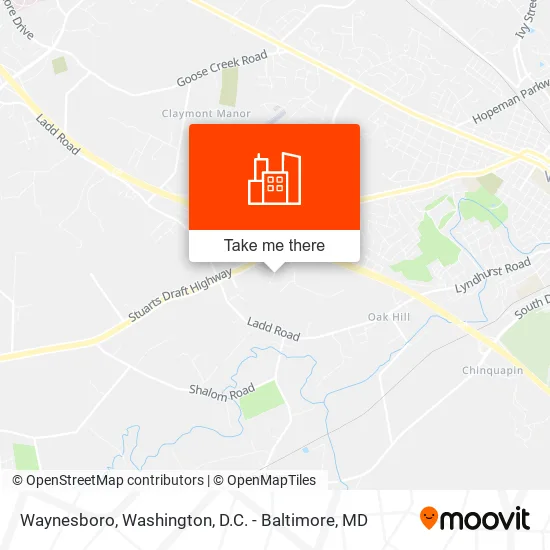 Waynesboro map