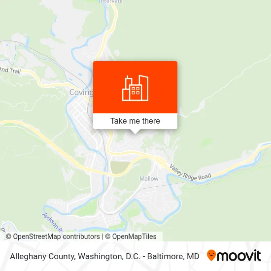 Alleghany County map