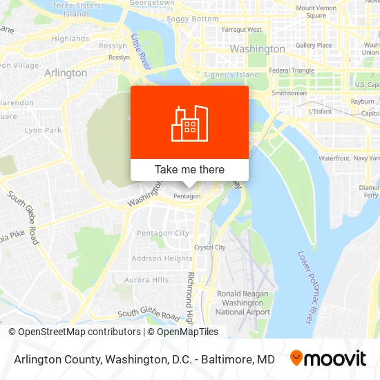 Arlington County map