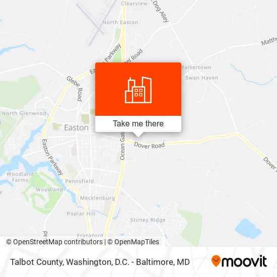 Talbot County map