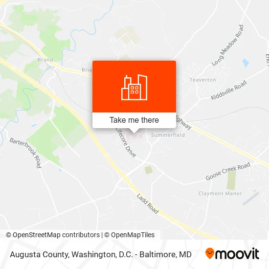 Augusta County map