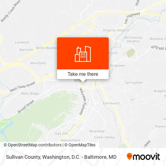 Sullivan County map