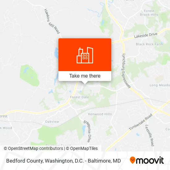 Bedford County map