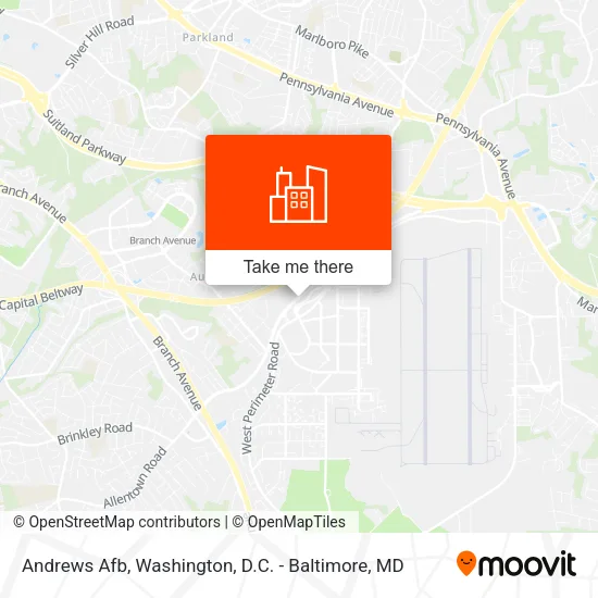 Andrews Afb map
