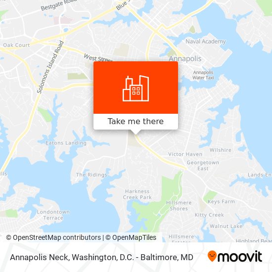 Annapolis Neck map
