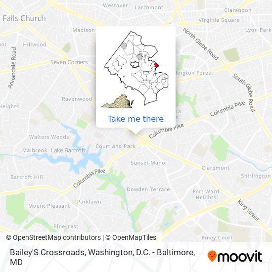 Bailey'S Crossroads map