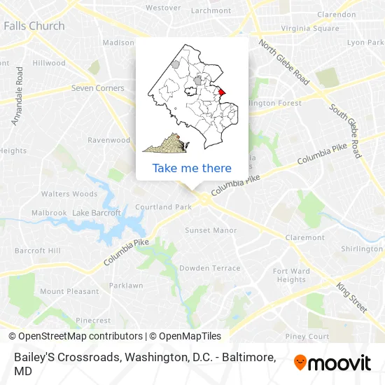 Bailey'S Crossroads map