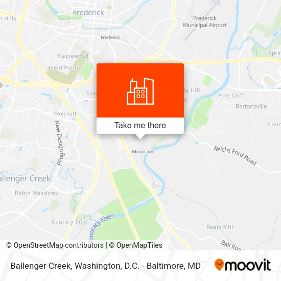 Ballenger Creek map