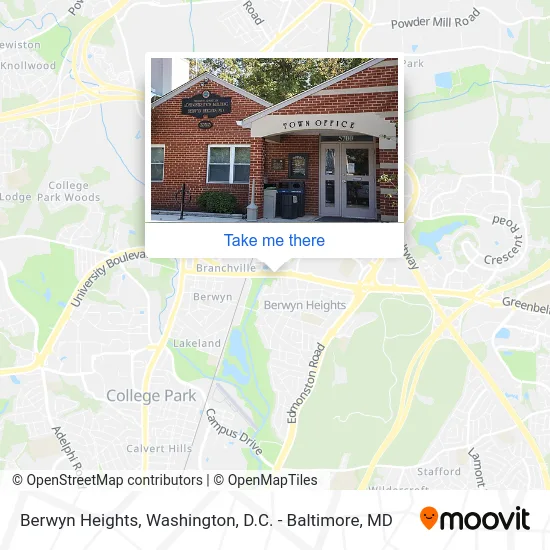 Berwyn Heights map