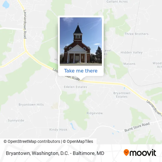 Bryantown map