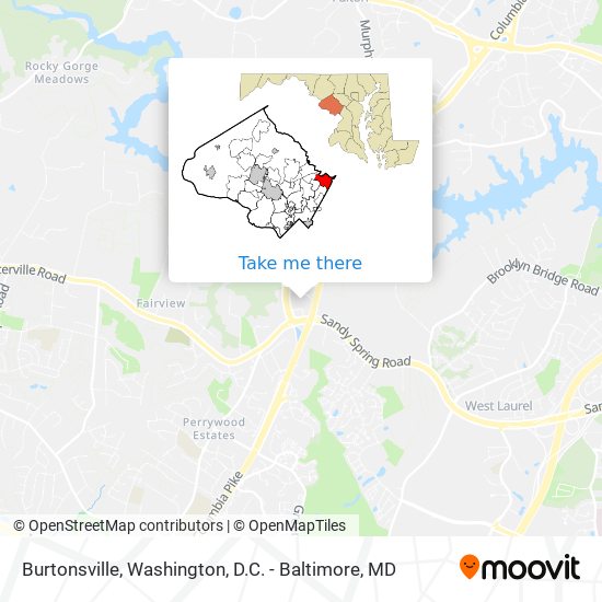 Burtonsville map