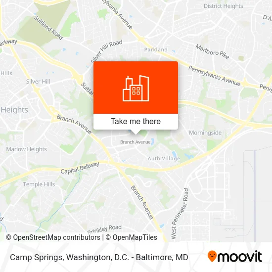 Camp Springs map