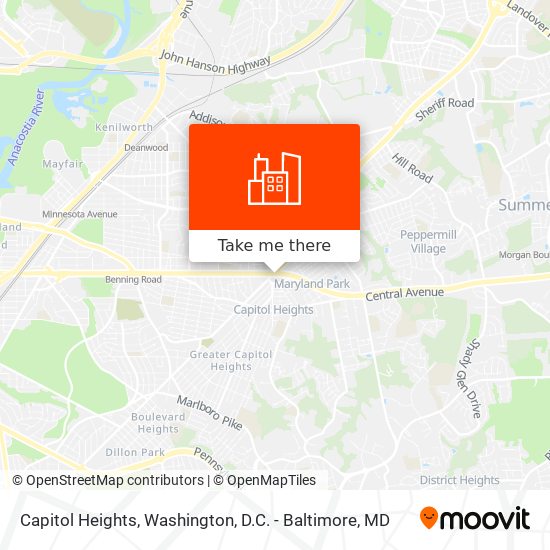 Mapa de Capitol Heights