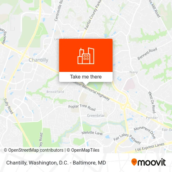 Chantilly map