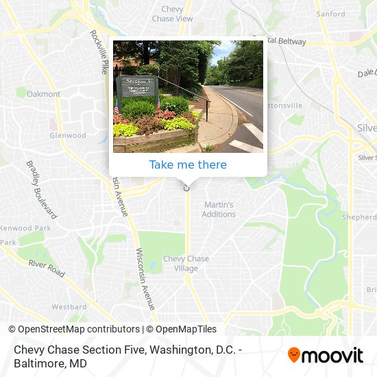 Chevy Chase Section Five map