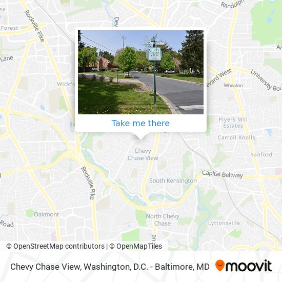 Chevy Chase View map