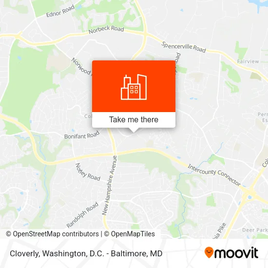 Cloverly map