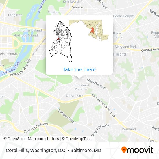 Coral Hills map