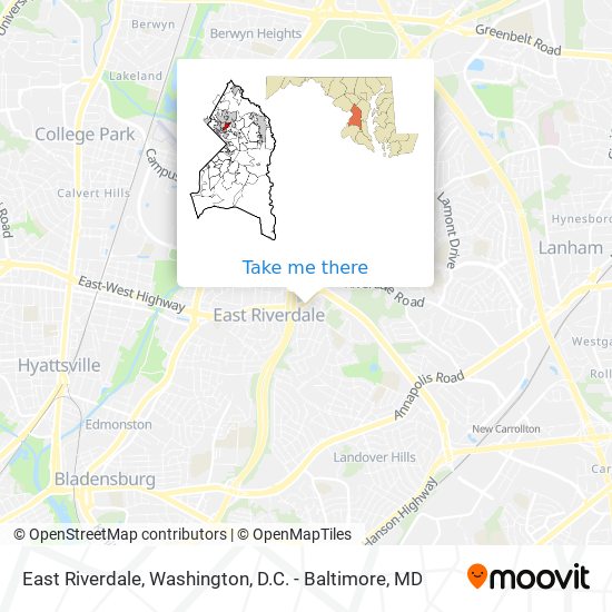 East Riverdale map